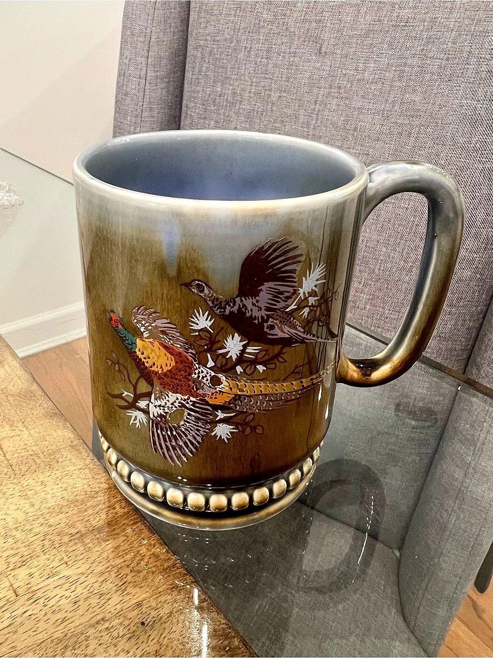 vintage Wade Pottery Irish Porcelain Pheasant Mug made in Ireland